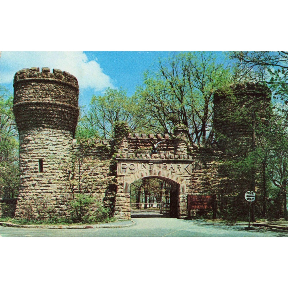 Vintage Point Park Lookout Mountain Chattanooga Tennessee Entrance Postcard CH 7